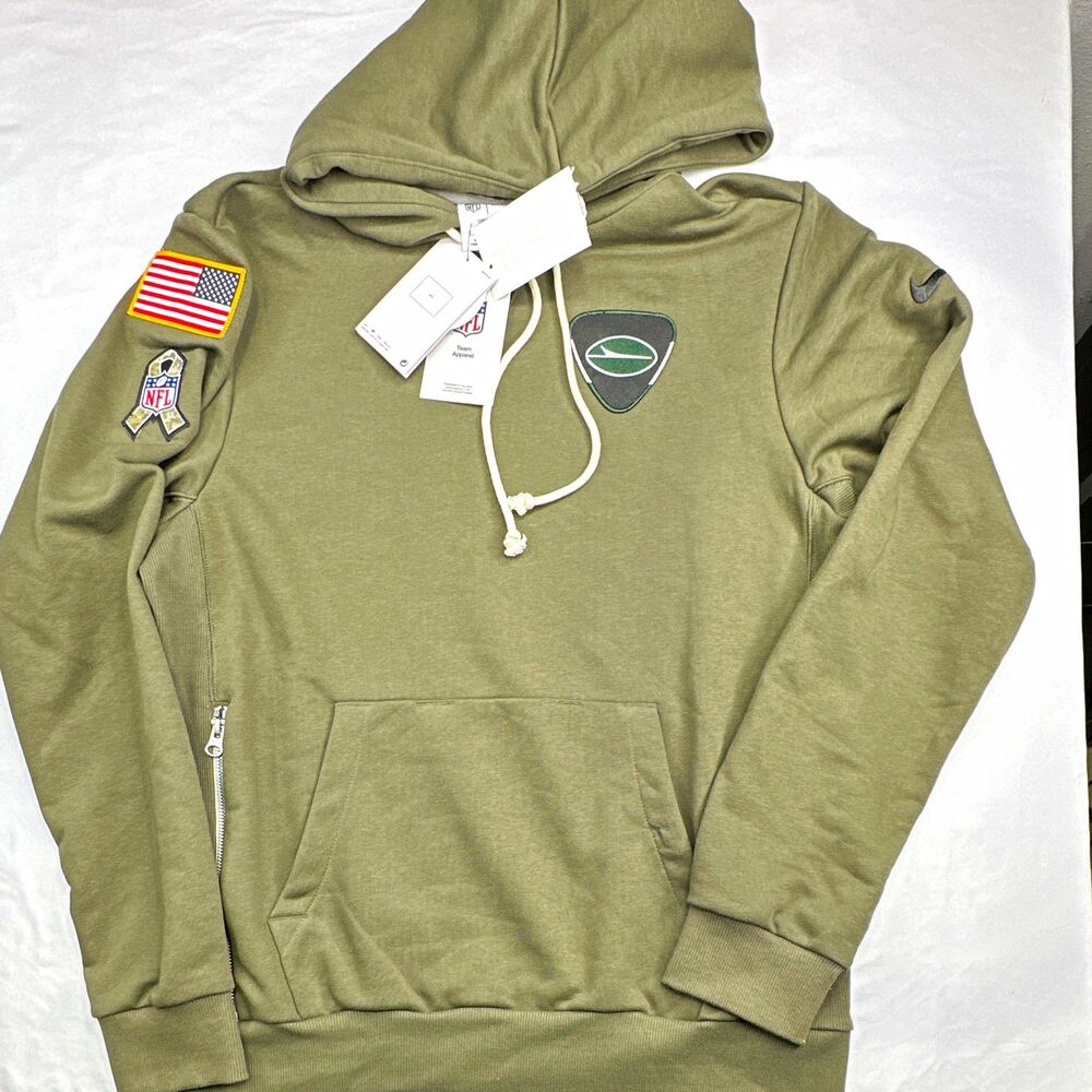 Nike New York Jets NFL Salute to Service Dri-FIT Hoodie Green Size S
